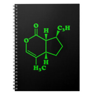 Cuaderno Catnip Nepetalactona Fórmula Química Molecular