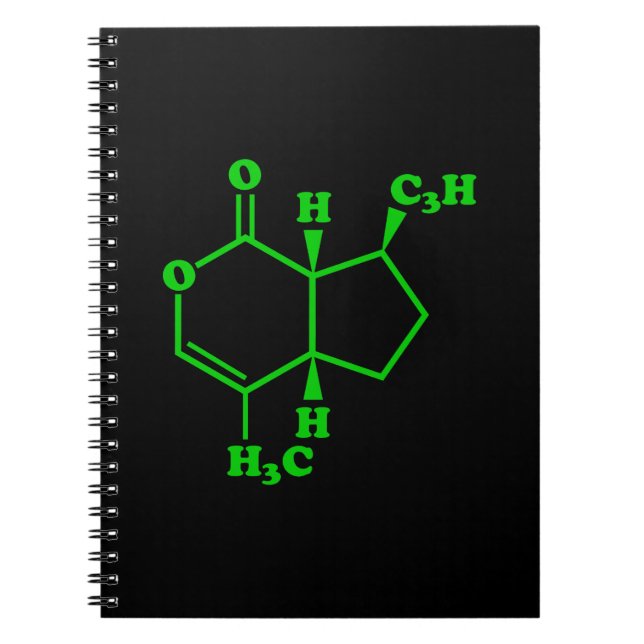 Cuaderno Catnip Nepetalactona Fórmula Química Molecular (Frente)
