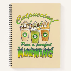 Cuaderno Catpuccino - Purr una mañana perfecta Gato de co