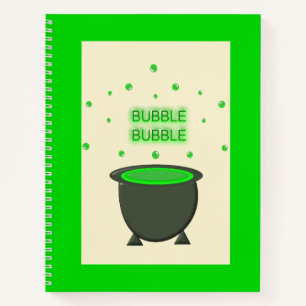 Cuaderno Cauldron y Bubbling Green Brew Halloween