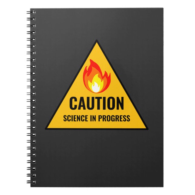 Cuaderno Caution Science in Progress (Frente)