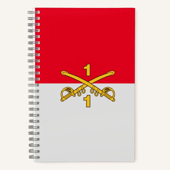 Cuaderno Cav Notebook - Rojo y Blanco (Anverso)