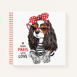 Cuaderno Cavalier King Charles Spaniel De París Con Amor