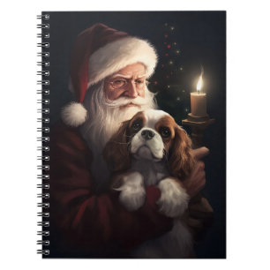 Cuaderno Cavalier King con Navidades festivos de Santa Clau