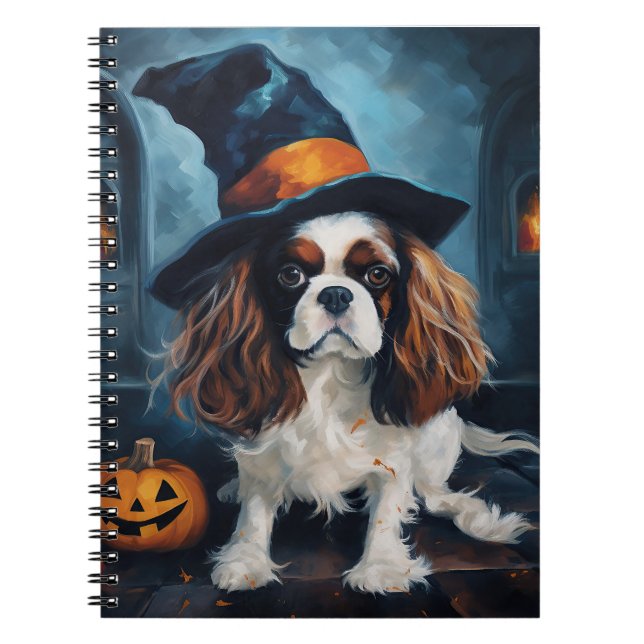 Cuaderno Cavalier King Pumpkins Halloween Scary (Frente)