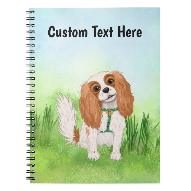 Cuaderno Cavalier personalizado King Charles Spaniel (Frente)