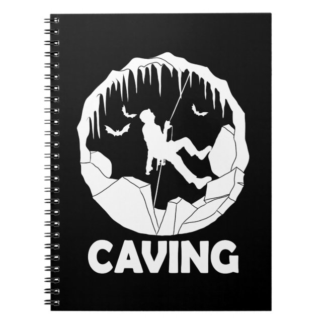 Cuaderno Caving - Exploración de cuevas de espeleología (Frente)