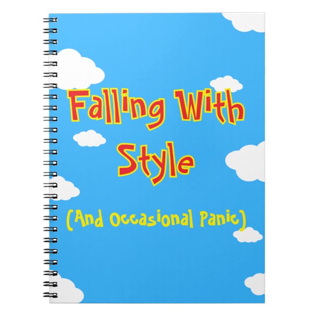 Cuaderno Cayendo con estilo (y pánico ocasional) (Frente)