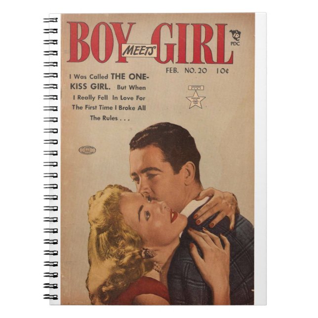 Cuaderno Cayó en el amor - Libro de historietas románticas  (Frente)