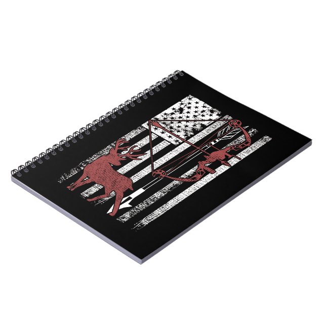 Cuaderno Caza con la bandera norteamericana cede la caza (Lado Izquierdo)