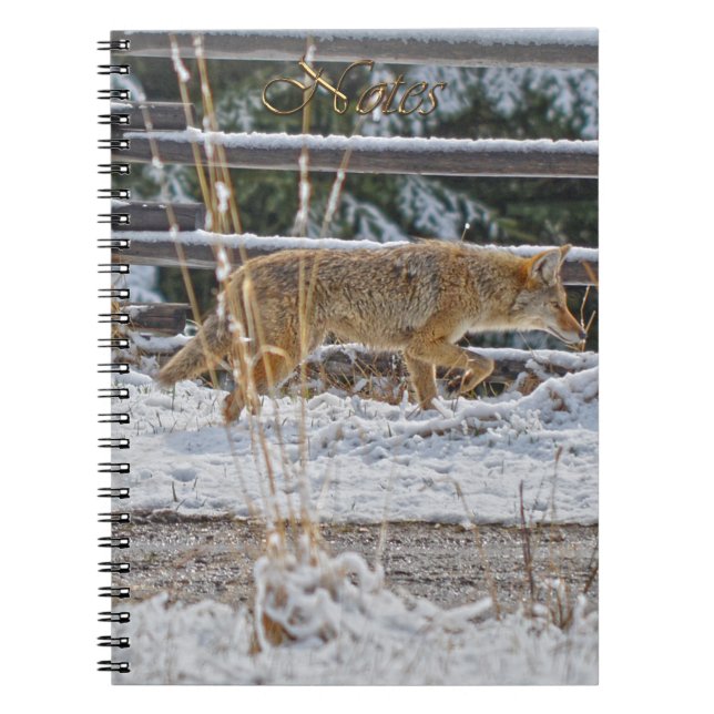 Cuaderno Caza de equipo portátil Coyote para aficionados a  (Frente)