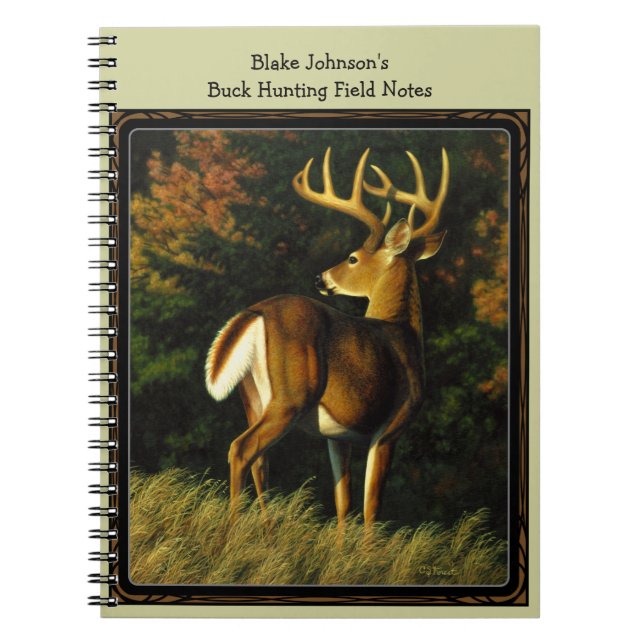 Cuaderno Caza de gallos en el Trofeo Whitetail Deer (Frente)