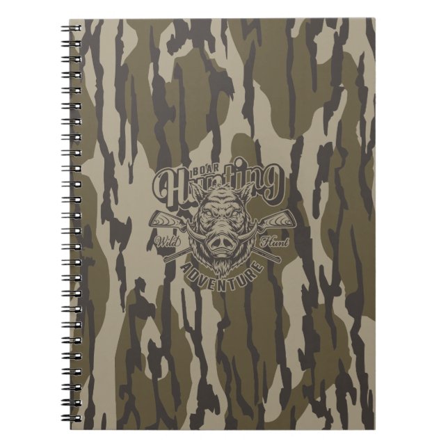 Cuaderno Caza de jabalí en camo de Bottomland (Frente)