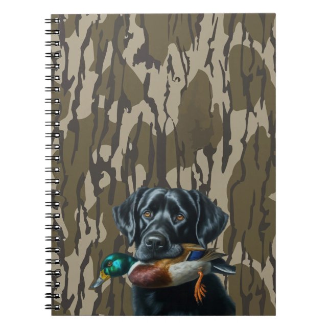 Cuaderno Caza de Patos Labrador Recuperador de Camo Bottoml (Frente)