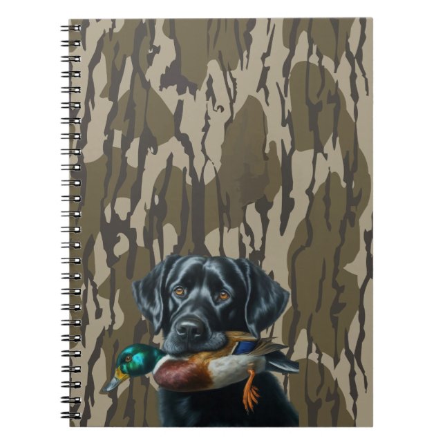 Cuaderno Caza de Patos Labrador Recuperador de Camo Bottoml (Frente)