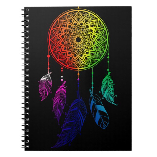 Cuaderno Cazador de Sueños Colores Arcoíris (Frente)