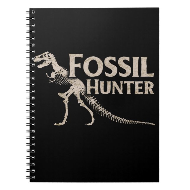 Cuaderno Cazador fósil Paleontología Fósiles de Dinosaurios (Frente)