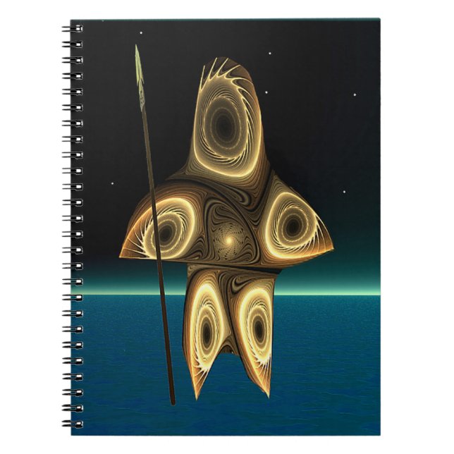 Cuaderno Cazador inuit fractal (Frente)