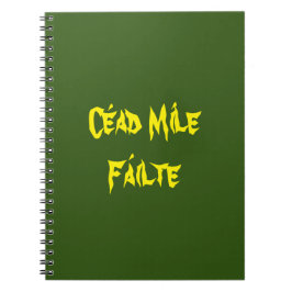 Cuaderno Céad Míle Fáilte Portátil Amarillo y Oro
