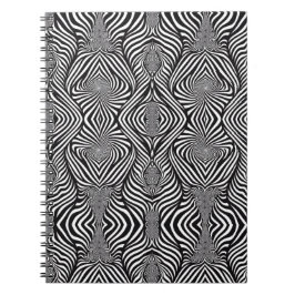 Cuaderno Cebra Abstracto B&N