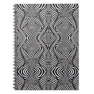 Cuaderno Cebra Abstracto B&N