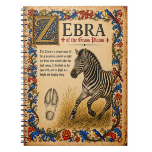 Cuaderno Cebra, Arte de Bestiario Medieval