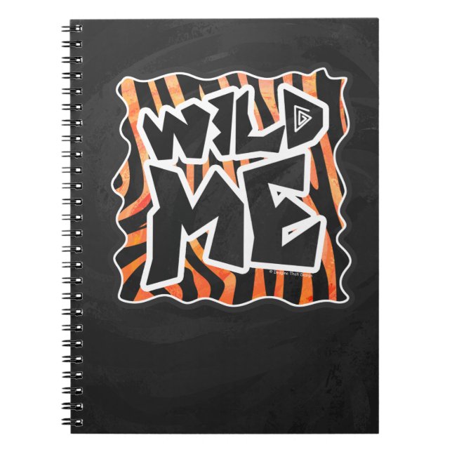 Cuaderno Cebra de Black and Naranja Wild Me (Frente)
