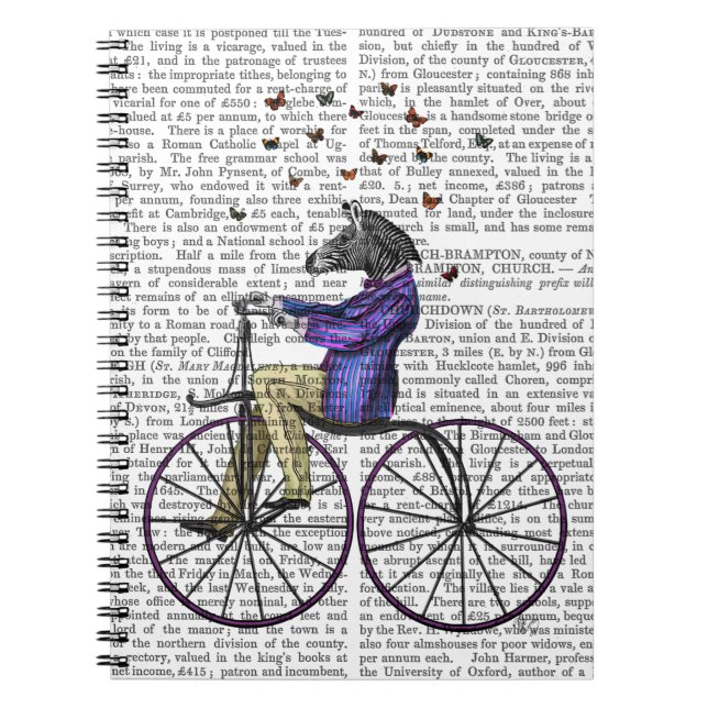 Cuaderno Cebra En Bicicleta (Frente)