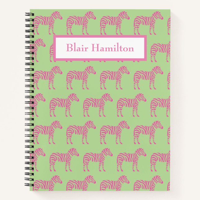 Cuaderno Cebra rosa (Anverso)