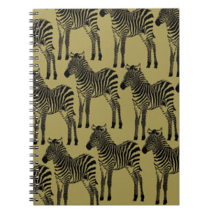 Cuaderno Cebras de oro y negro