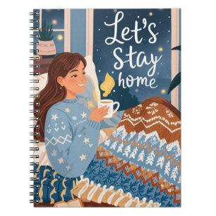 Cuaderno Celebra noches acogedoras con una manta tejida