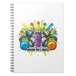 Cuaderno Celebración de Batido de Fitness Personalizable