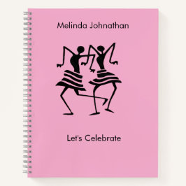 Cuaderno Celebración de la silueta, rosa suave