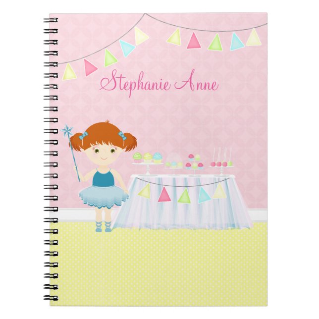 Cuaderno Celebración de la torta dulce Ballerina (Frente)