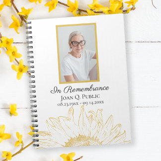 Cuaderno Celebración del funeral de la vida con girasol ama