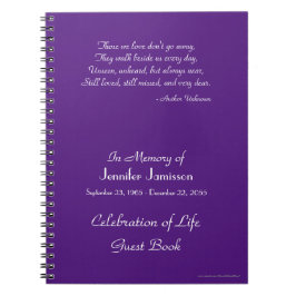 Cuaderno Celebración del Libro de invitados de la vida ELIG