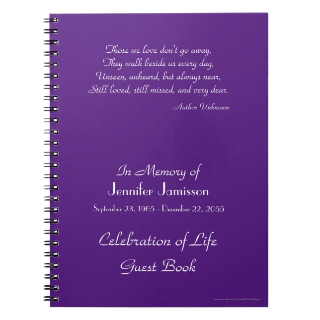 Cuaderno Celebración del Libro de invitados de la vida ELIG (Frente)