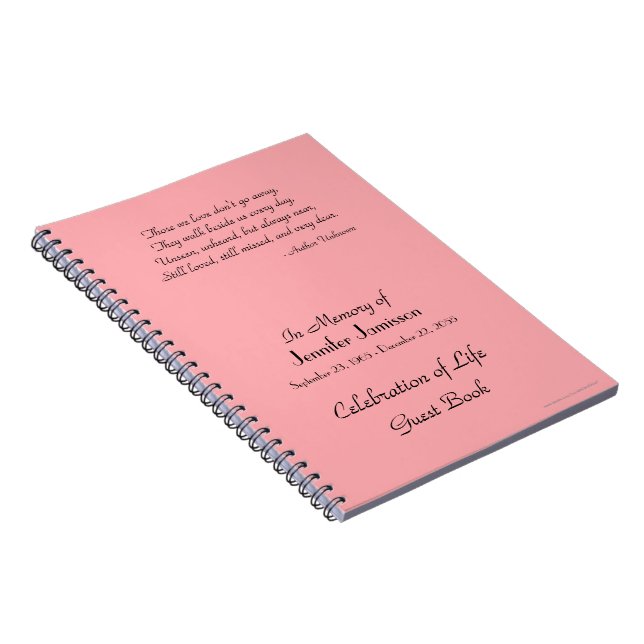 Cuaderno Celebración del Libro de invitados de la vida ELIG (Lado Derecho)