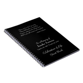 Cuaderno Celebración del libro de invitados de la vida en b
