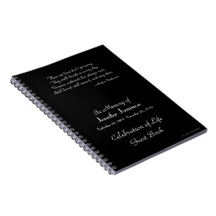 Cuaderno Celebración del libro de invitados de la vida en b
