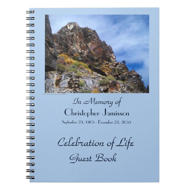Cuaderno Celebración del libro de invitados de la vida, mon (Frente)