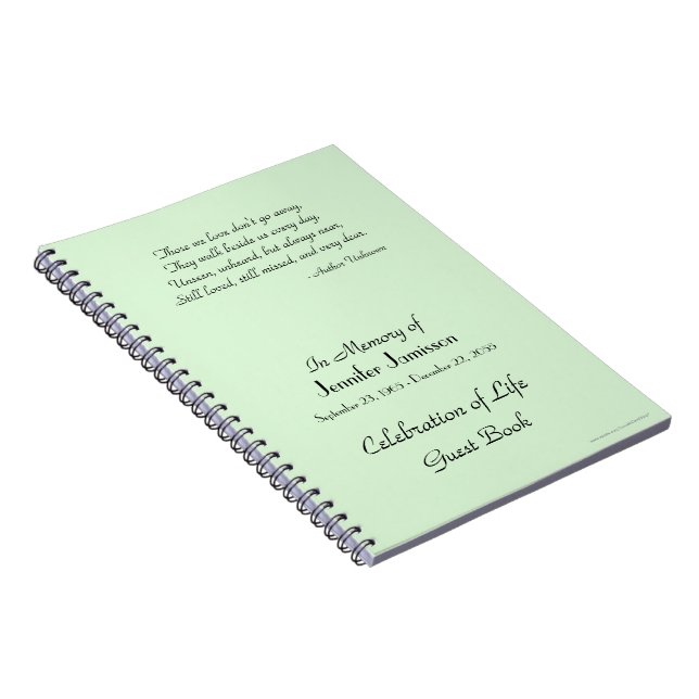 Cuaderno Celebración del Libro de Invitados de la Vida, ver (Lado Derecho)