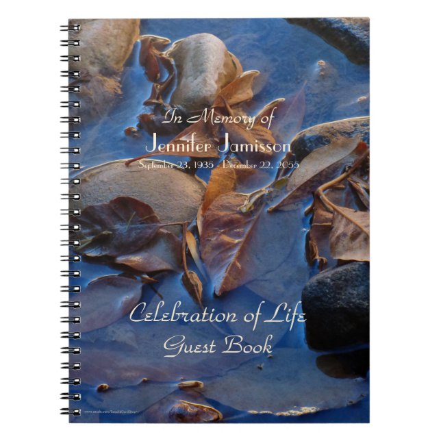 Cuaderno Celebración del libro de invitados de vida, hojas  (Frente)