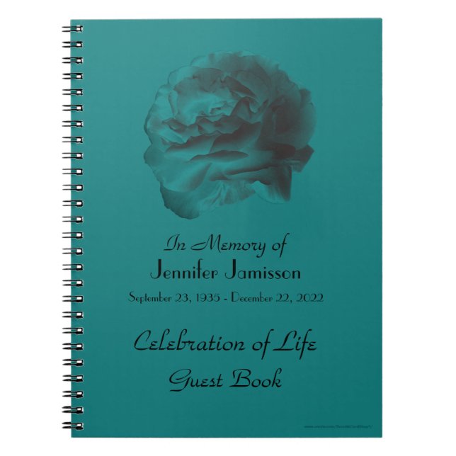 Cuaderno Celebración del Libro de Invitados, espiral Rosa V (Frente)