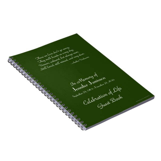 Cuaderno Celebración del Libro Verde de los invitados sobre (Lado Derecho)