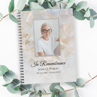 Cuaderno Celebración floral de la Carnación blanca del fune
