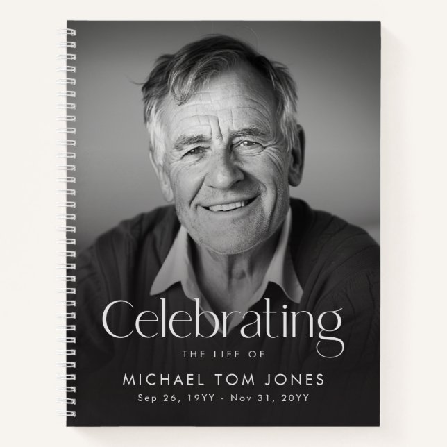 Cuaderno Celebración Moderna de la Vida Funeral Memorial (Anverso)