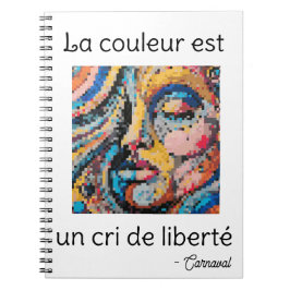 Cuaderno Celebración vibrante en pixel art