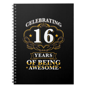 Cuaderno Celebrando 16 Años De Ser Increíble