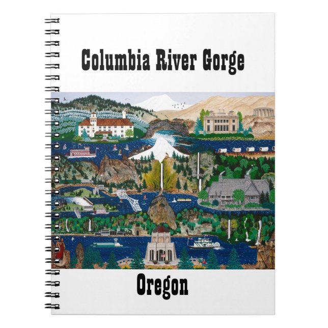Cuaderno Celebrando el desfiladero del río Columbia (Frente)